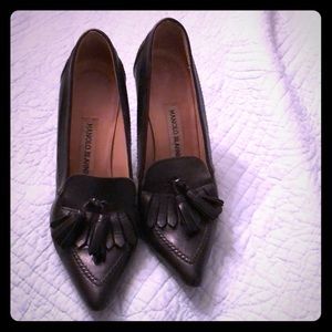 Vintage Black Manila Blahnik size 37